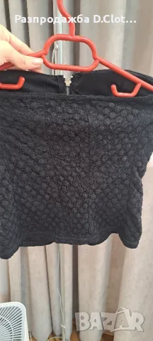 Черно бюстие с подплънки S, снимка 5 - Корсети, бюстиета, топове - 36442182