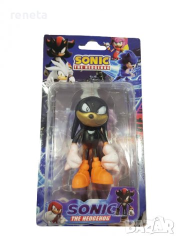 Фигурка Sonic, Пластмасова, Черен, 10 см.