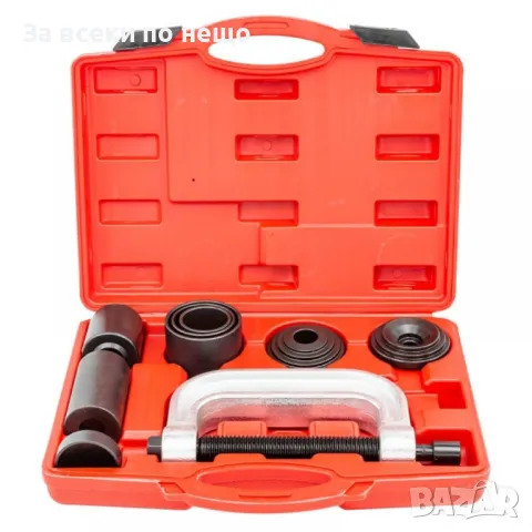 Скоба и втулки за монтаж и демонтаж на лагери и шарнири 10 части ForceKraft, снимка 3 - Други инструменти - 50326908