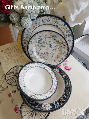 Порцеланов сервиз за хранене - 24 части, снимка 3 - Сервизи - 48381166