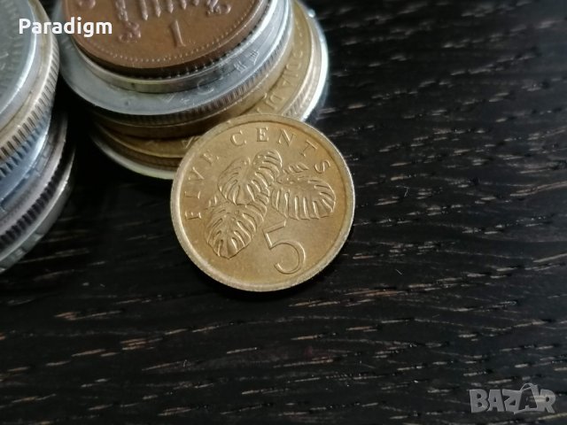 Монета - Сингапур - 5 цента | 1989г.