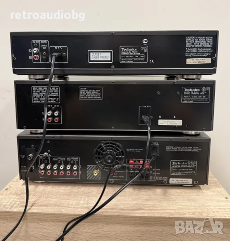 🔊Ретро аудио сет TECHNICS - ресийвър с дистанционно, CD плеър с дистанционно и дек🔉, снимка 4 - Аудиосистеми - 55845881