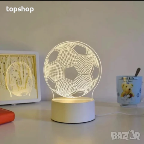 Тотална разпродажба на 3D лампи, различни видове, цена на брой, снимка 2 - Настолни лампи - 50552424