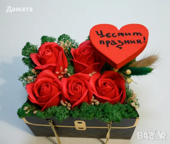 Чантички с рози от пластичен сапун, снимка 11 - Декорация за дома - 48848502