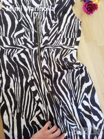 рокля Зебра H&M, снимка 2 - Рокли - 29228394