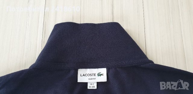 Lacoste  Pique Cotton Slim Fit Mens Size 7 - 2XL ОРИГИНАЛ! Мъжка Тениска!, снимка 4 - Тениски - 40022795