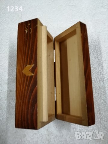 Дървена кутия - 15.5 х 7.5 h 5.5 см. , снимка 5 - Други стоки за дома - 31990151