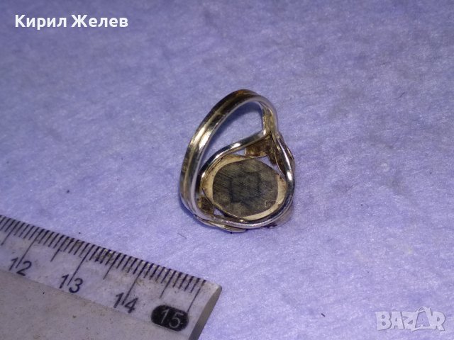 Старинен СКЪПОЦЕНЕН ФЛОРАЛЕН СРЕБЪРЕН РЕТРО АРТ НУВО ПРЪСТЕН ВИСОКА ПРОБА СРЕБРО с ЧЕРЕН ОНИКС 30173, снимка 17 - Антикварни и старинни предмети - 42845792