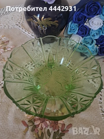 Стъклени фруктиери, снимка 5 - Сервизи - 50796027