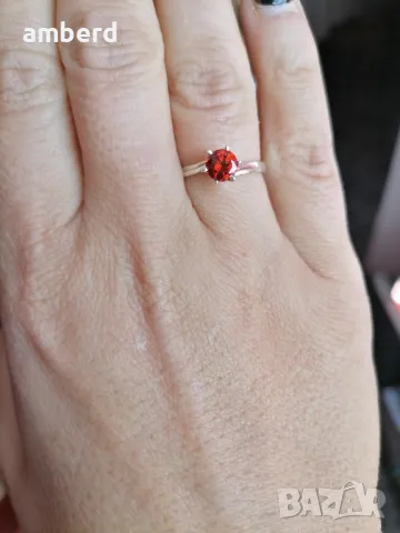 Нежен и елегантен сребърен пръстен - модел R062, снимка 2 - Пръстени - 48659446