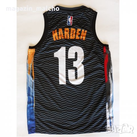 Мъжки Баскетболен Потник – NBA BKLYN NETS HARDEN 13; размери: S, XL и 2XL, снимка 2 - Баскетбол - 33875428