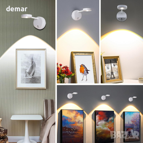 LED лампа със сензор за движение, акумулаторна, дистанционно, 2 броя, снимка 7 - Лед осветление - 44761955