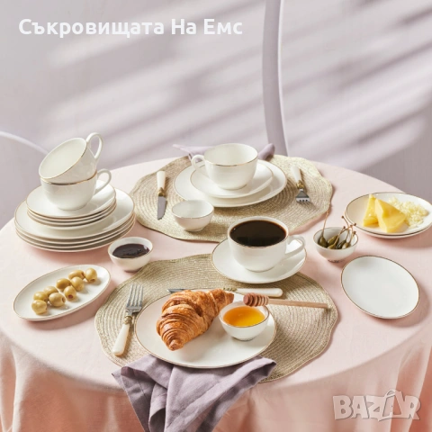 Karaca Elegance Порцеланов Сервиз 26части , снимка 2 - Сервизи - 54331348