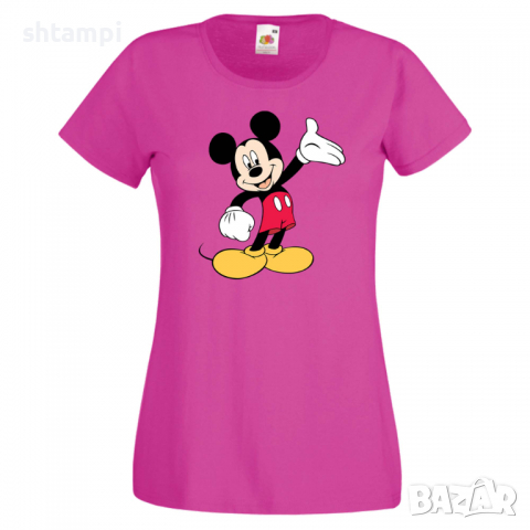 Дамска тениска Mickey Mouse 2 Мини Маус,Микки Маус.Подарък,Изненада,, снимка 7 - Тениски - 36526381