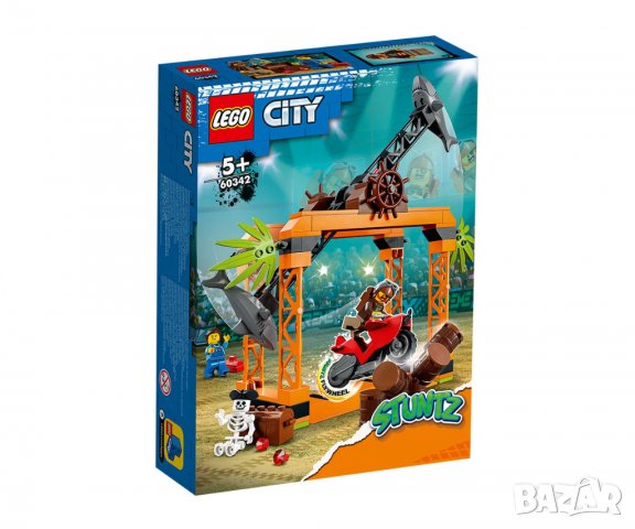 LEGO® City 60342 - Каскадьорско предизвикателство Shark Attack, снимка 2 - Конструктори - 37028637