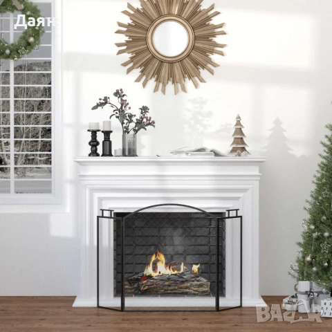 Защитен панел за камина HOMCOM 110x24x76,5см, снимка 5 - Други стоки за дома - 53381291