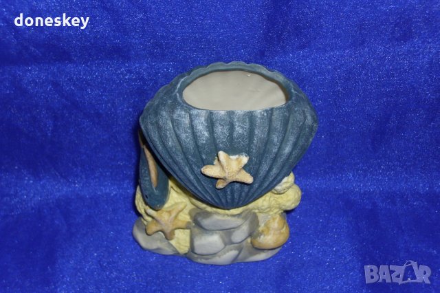 Керамична ваза-мида, снимка 3 - Арт сувенири - 31803285