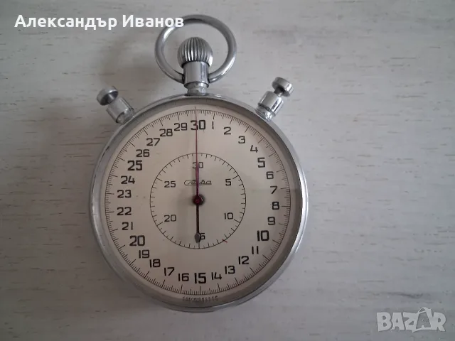 Стар хронометър Слава, снимка 3 - Антикварни и старинни предмети - 51678586