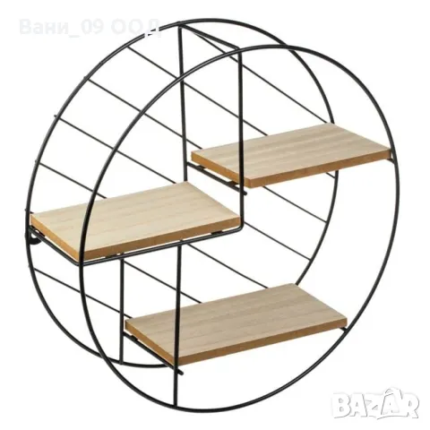 Кръгла стенна етажерка, снимка 3 - Етажерки - 47759630