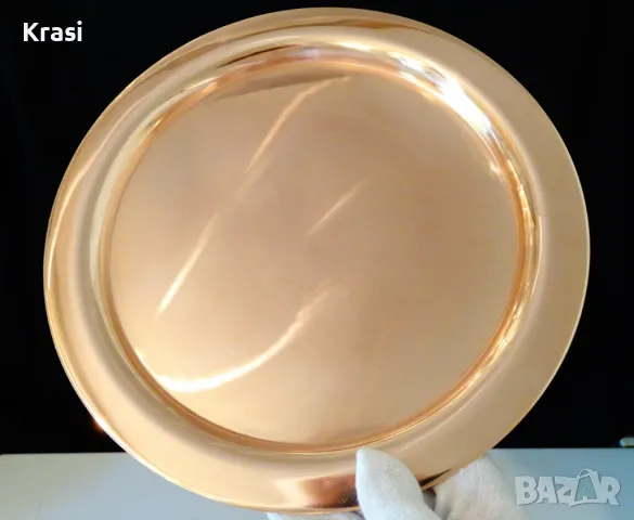 Масивен меден поднос,плато 470 гр. 