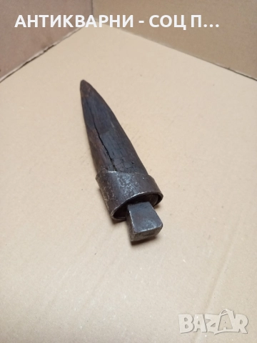 Стара Ръчно Кована Наковалня За Клепане На Коси Коса. , снимка 3 - Антикварни и старинни предмети - 52057024