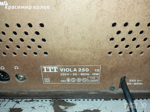радиоприемник "ITT VIOLA 250", снимка 6 - Радиокасетофони, транзистори - 38737444