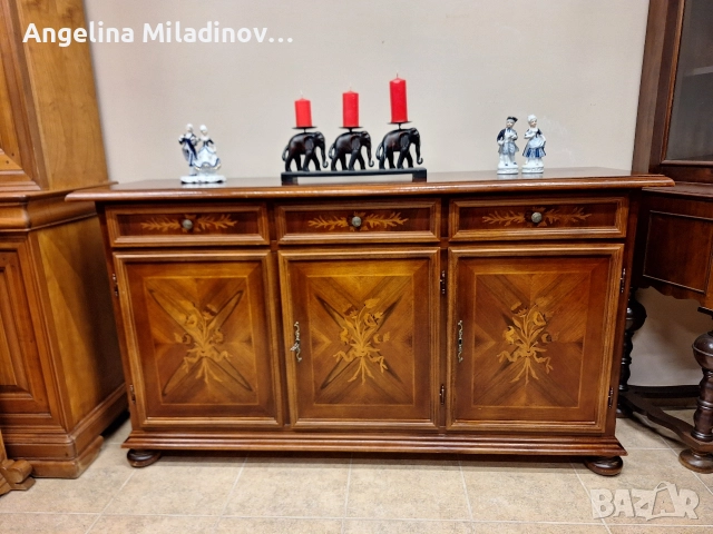 Луксозен комод, скрин, шкаф с богата Интарзия 