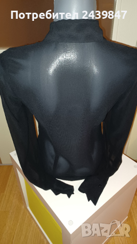 Черна елегантна риза MEXX, снимка 3 - Ризи - 44718555