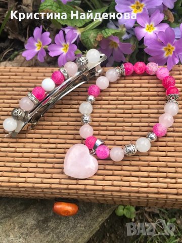 Продавам бижута с естествени камъни , снимка 2 - Гривни - 31536450