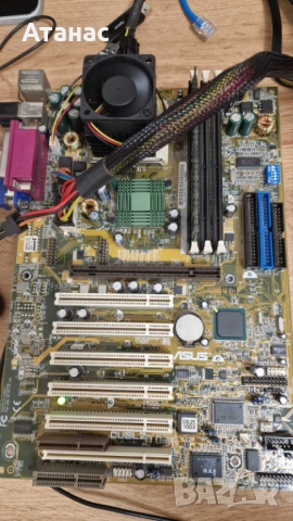 ASUS CUSL2  Socket 370 + Celeron 633Mhz BOX + 128 SDR RAM, снимка 3 - Дънни платки - 52065033