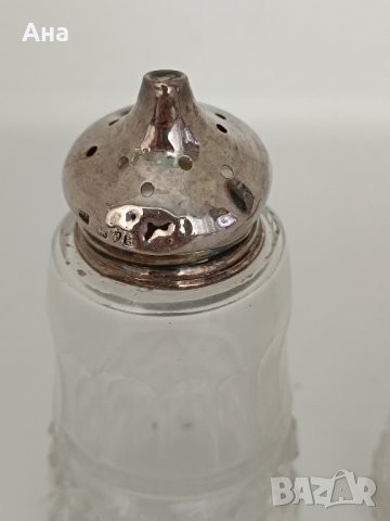 Красиви сребърни солници маркирани 1911г Честър

, снимка 7 - Антикварни и старинни предмети - 44150187