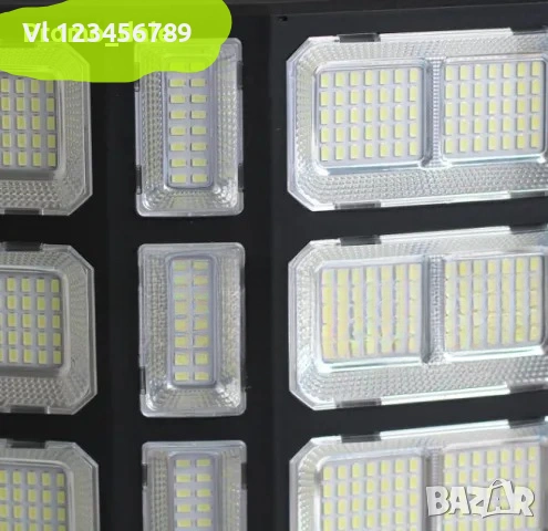 Соларна лампа LYLU 20 секции 1000W , снимка 2 - Външни лампи - 54007343