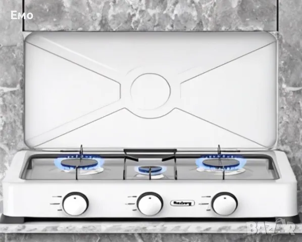 Троен газов котлон с капак Rosberg R51454E3 - Гаранция 24 Месеца, снимка 4 - Котлони - 47994372