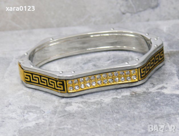 Стоманена гривна BRT1165, снимка 2 - Гривни - 31471659