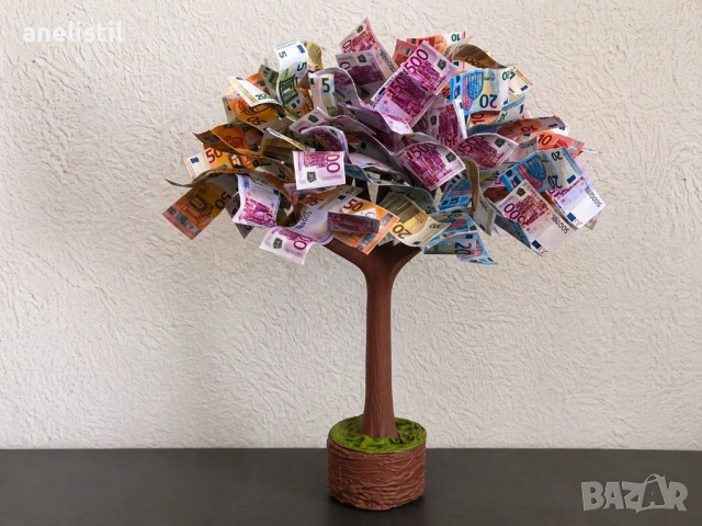 Ръчно изработено дърво на парите – 40 см, налично