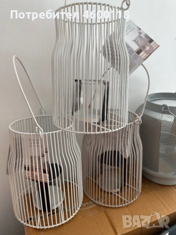 Декорация на градина, кашпа, свещник