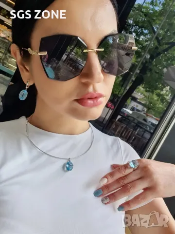 Комплект със натурален Топаз