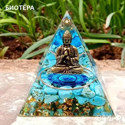 Оргонитна Пирамида с Бронзов Буда – Хармония и Спокойствие във Вашето Пространство, снимка 3 - Други - 50176812