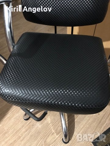 Висок клас фризьорски стол с висока крачна хидравлика, снимка 5 - Столове - 44354704