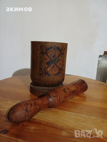 Стар хаван с чукало , снимка 2 - Антикварни и старинни предмети - 52484100