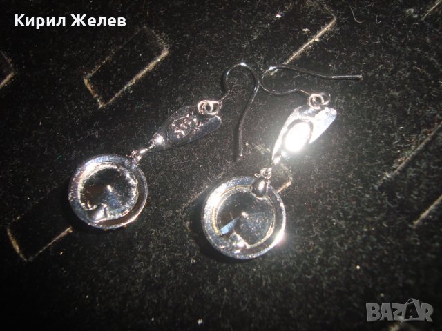 ПОСРЕБРЕНИ или СРЕБЪРНИ КРАСИВИ МАРКОВИ ОБЕЦИ с КРИСТАЛИ 19434, снимка 10 - Обеци - 31576929