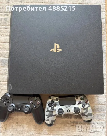 PlayStation 4 Pro 1TB + 2 оригинални джойстика + игри | Отлично състояние, снимка 3 - PlayStation конзоли - 55845405