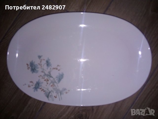 Старо порцеланово плато, снимка 4 - Чинии - 44218384