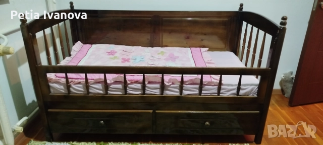 Бебешка дървена кошара, снимка 2 - Бебешки легла и матраци - 52816293