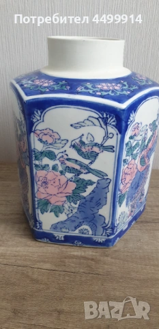 Стара порцеланова китайска ваза, снимка 7 - Антикварни и старинни предмети - 54188509