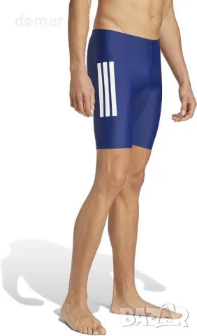 Adidas Мъжки бански с 3 ленти 20 см, тъмносиньо/бяло, 34 и 42, снимка 4 - Бански - 49288928