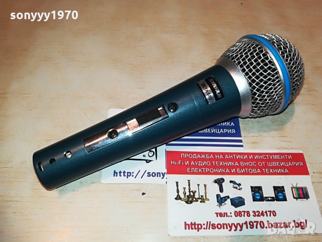 shure beta sm58s-жичен-внос швеицария, снимка 3 - Микрофони - 29709535