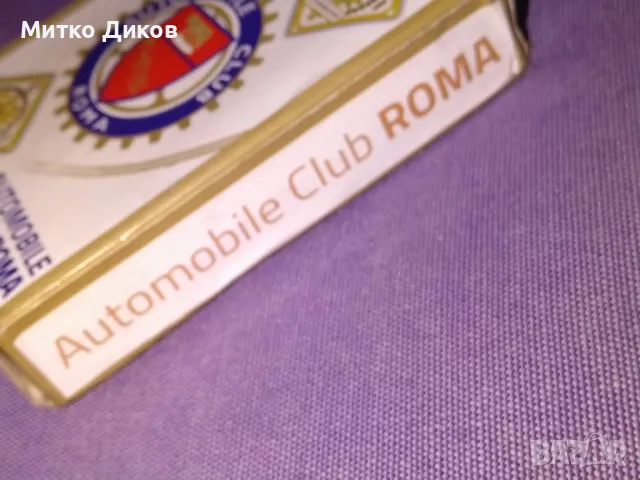 Adhoc Autоomobile club Roma италиански карти 100% пластик нови 52+3, снимка 3 - Карти за игра - 47521486