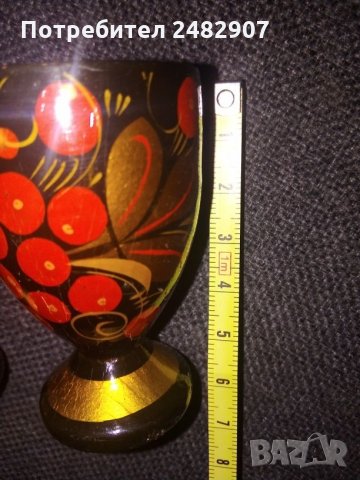 Комплект мини руски чашки - 2 бр. , снимка 4 - Декорация за дома - 29907195