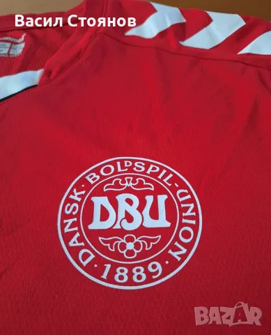 Дания / Danmark - Hummel 2024 T-Shirt - Размер L, снимка 4 - Фен артикули - 55274890